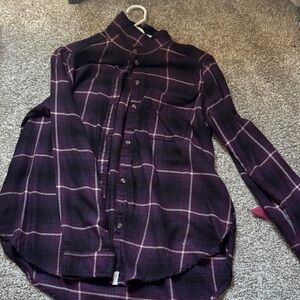 Women’s Purple Plaid Shirt